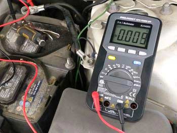 Normal battery current draw