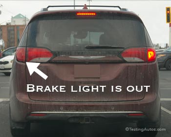 Brake light is not working