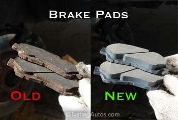 Brakes worn metal on metal