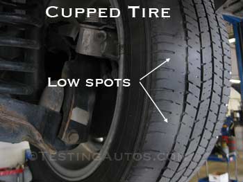 Cupped tire