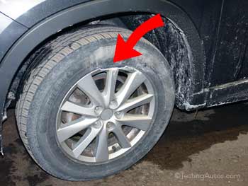 Damaged alloy rim