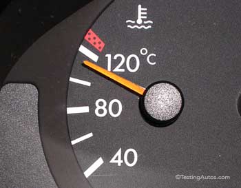 Engine temperature is above normal