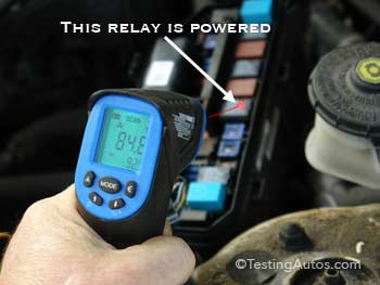 Measuring temperature of electic device