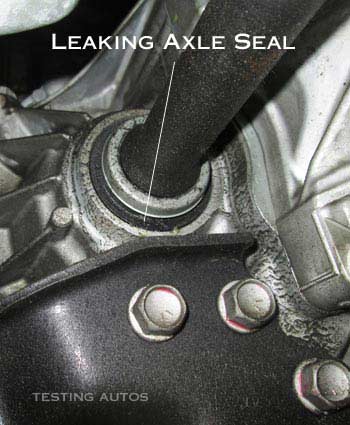 Leaking transmission (axle) seal