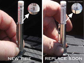 How to measure tire tread