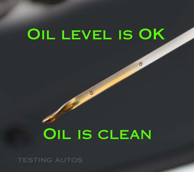 Oil dipstick doesn't show a clear reading. What do I make of this? Why is  the end darker than the rest? : r/Cartalk