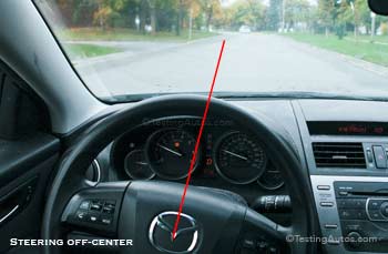Steering wheel is off center when driving straight