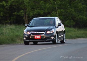 Test driving a used car