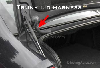 Trunk lid harness