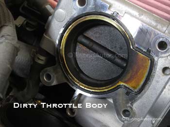 Dirty throttle body