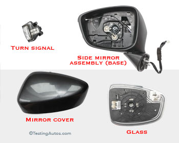 Side mirror parts