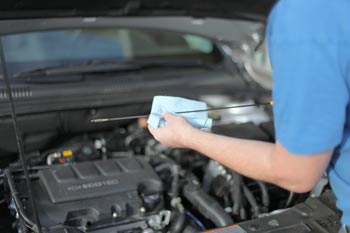 Servicing a car