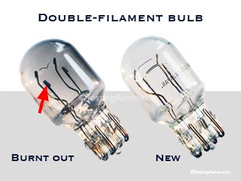 Double-filament bulb