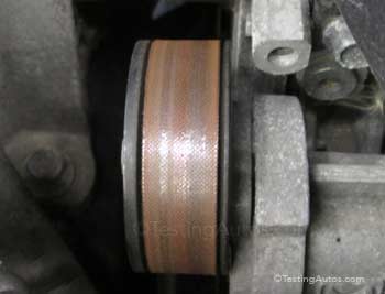 Glazed drive belt