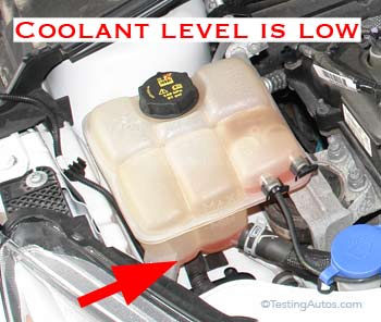 Low coolant level
