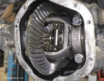 Rear differential inside