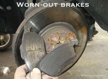 Worn-out brakes