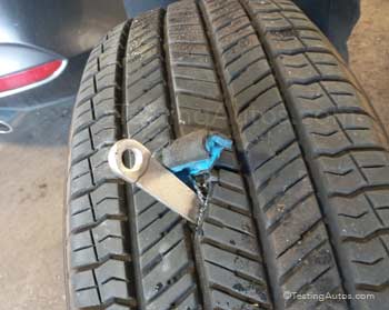 Tire puncture that cannot be repaired