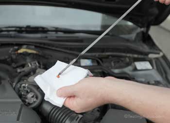 Checking transmission fluid